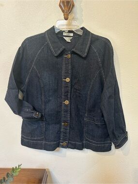 Christopher & Banks Dark Denim Jacket